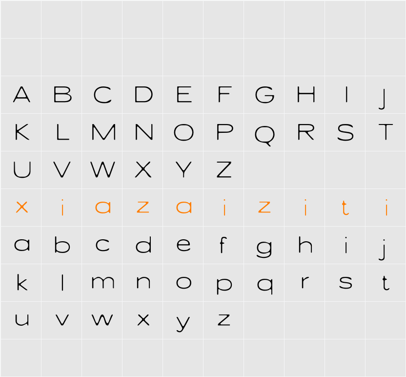 Cenios Blur Demo 字符映射表