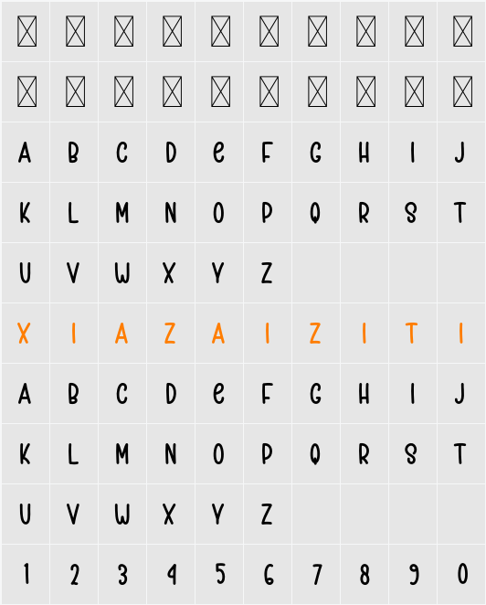 Funny Writing 字符映射表