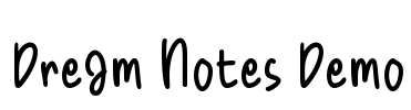 Dream Notes Demo