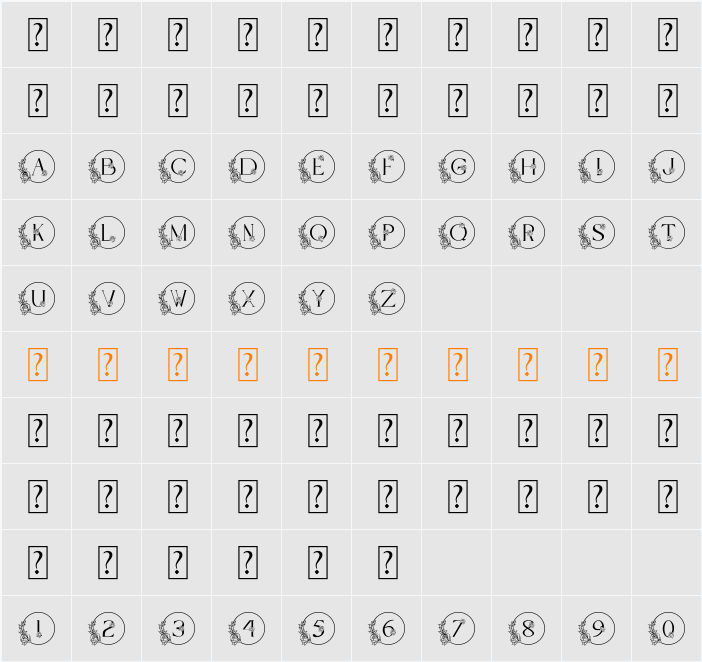 FANSEE 字符映射表