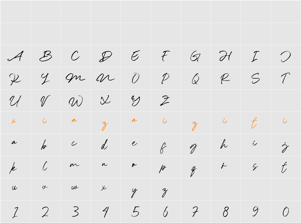 Normal 字符映射表