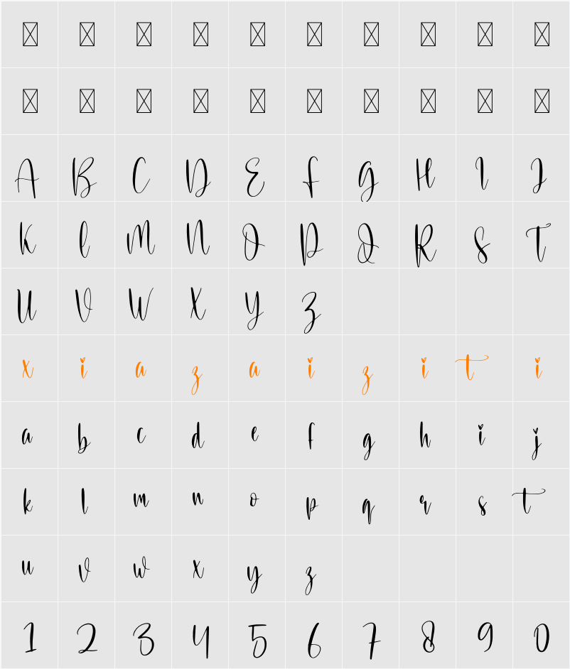 Castle 字符映射表