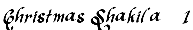 Christmas Shakila - 1