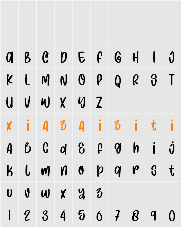 Easy Messy 字符映射表