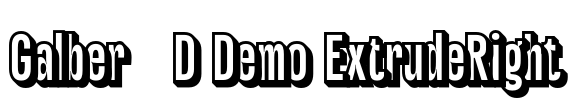 Galber 3D Demo ExtrudeRight