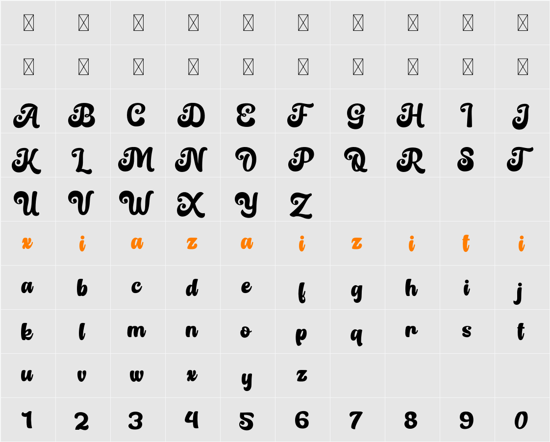Easy Mind 字符映射表