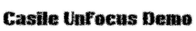 Casile Unfocus Demo