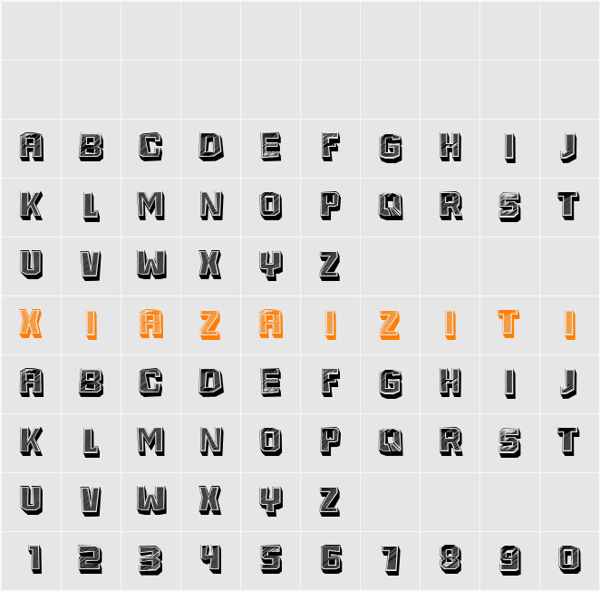 Ersa 字符映射表