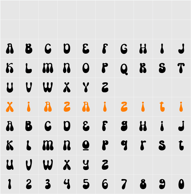 Demo Korobe 字符映射表