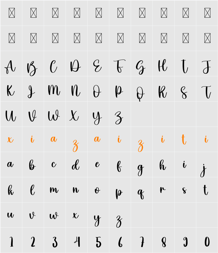 Diamond 字符映射表