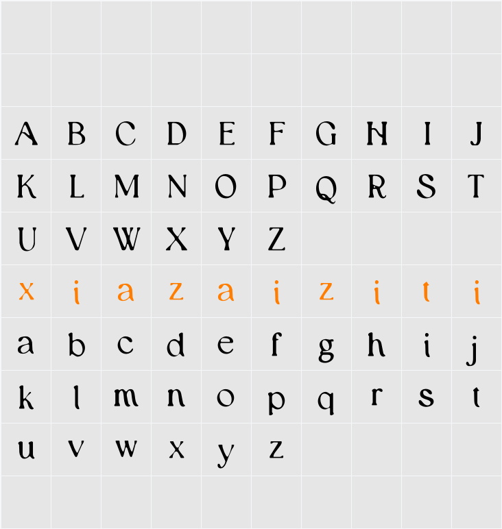 Eleyna Blur Demo 字符映射表