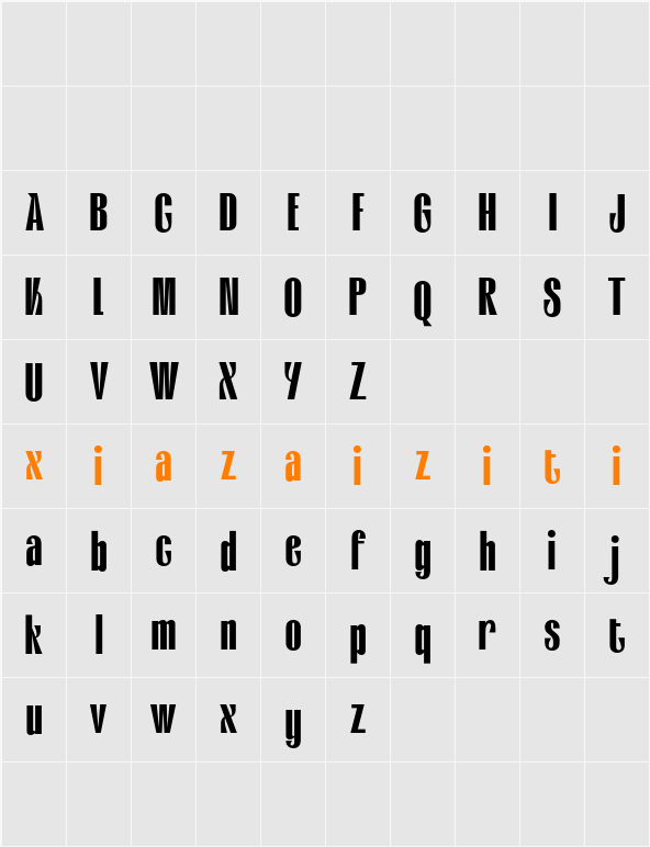 CS Bridger Demo 字符映射表