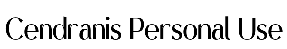 Cendranis Personal Use