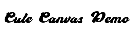 Cute Canvas Demo