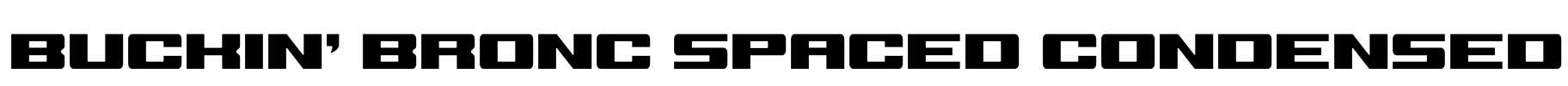 Buckin' Bronc Spaced Condensed