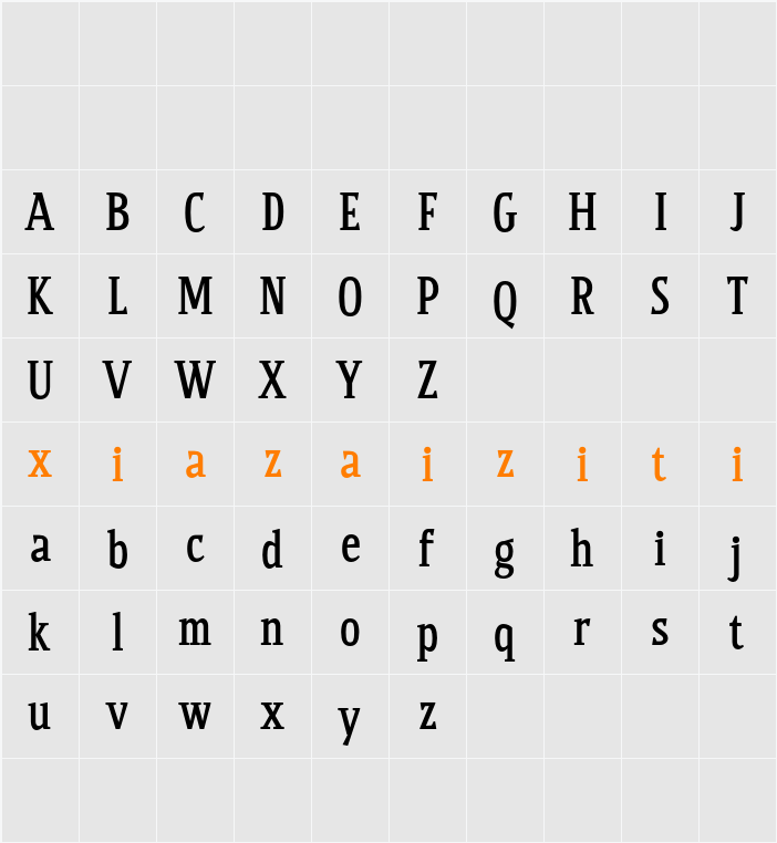 CS Dario Demo 字符映射表