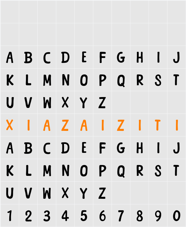 Cream Wish 字符映射表