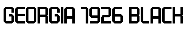 Georgia 1926 Black