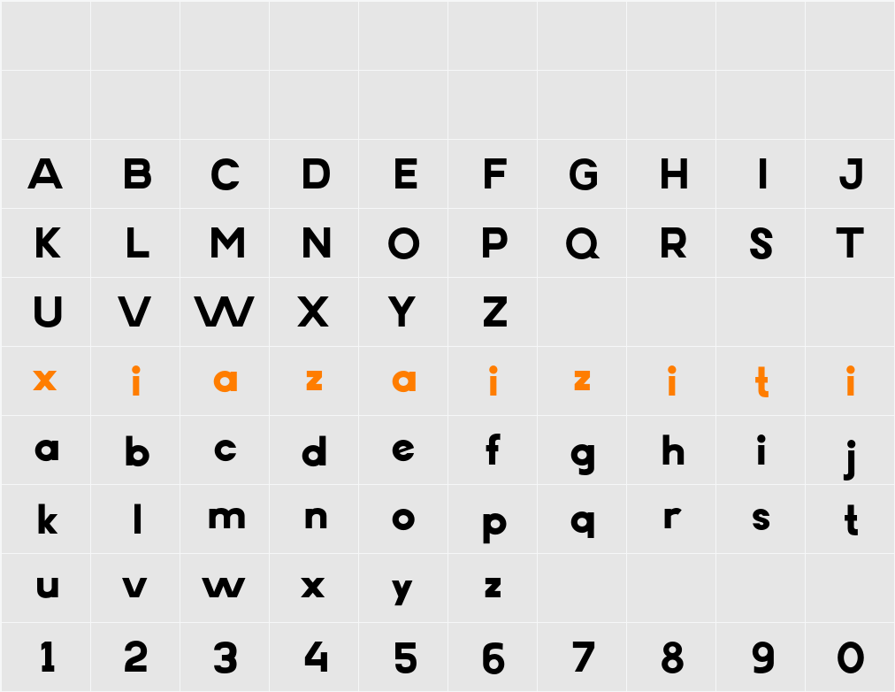 Erigo ExtBd 字符映射表