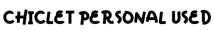 Chiclet Personal Used