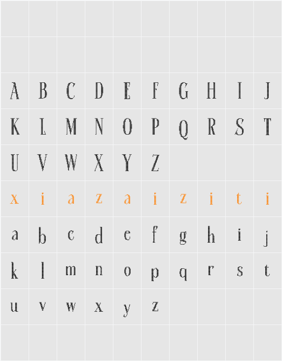 Calben Disco Demo 字符映射表
