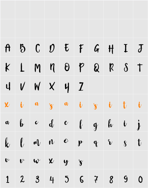 Flowerroom Script 字符映射表