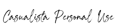 Casualista Personal Use
