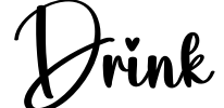 Drink 字体预览图