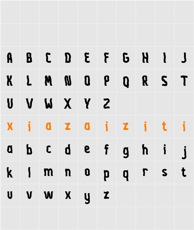 DAZHER 字符映射表