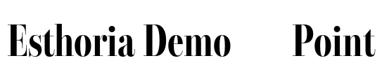Esthoria Demo 48 Point