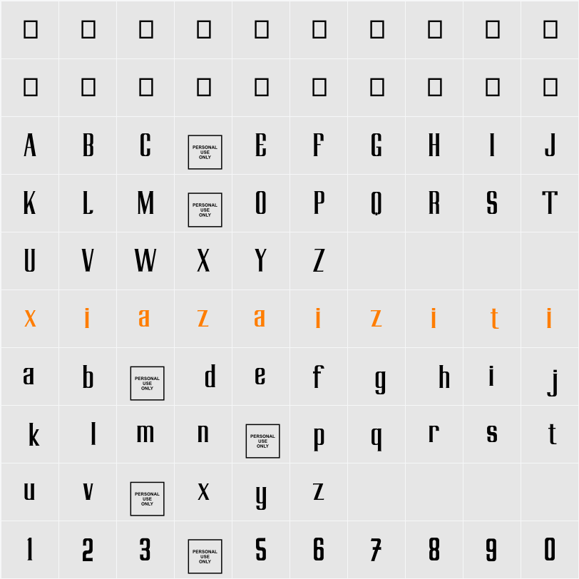 Gedang-Kluthuk 字符映射表
