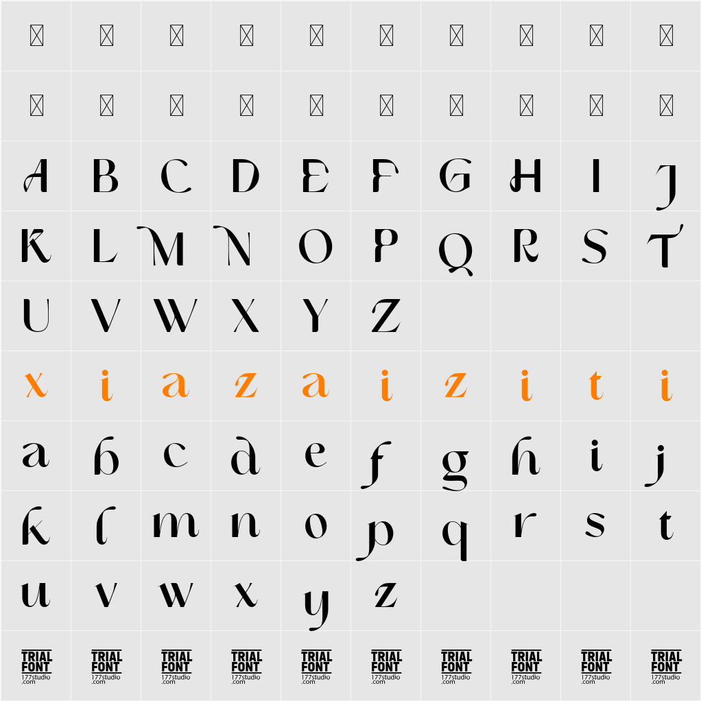 EMOTIONS TOGETHER DEMO 字符映射表