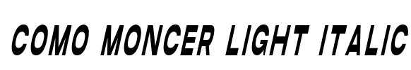 Como Moncer Light Italic