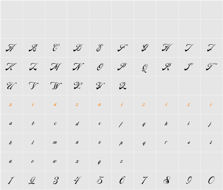 BTD Elcie 字符映射表