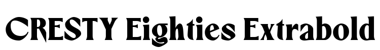 CRESTY Eighties Extrabold