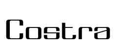 Costra 字体预览图
