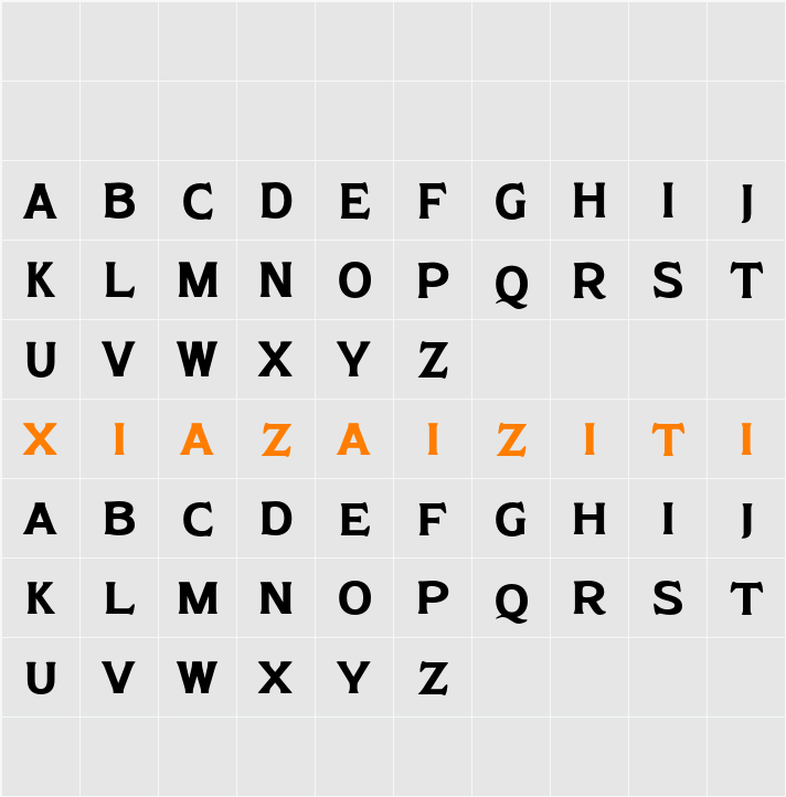 Broide Demo 字符映射表