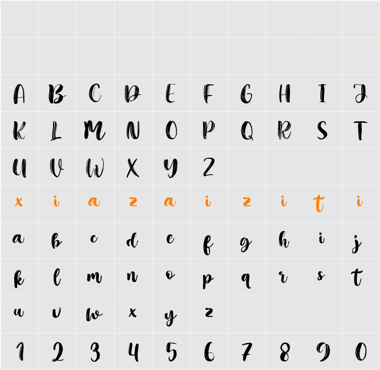 Cithally 字符映射表