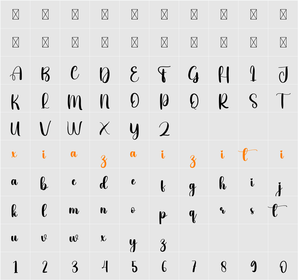 Eyes 字符映射表