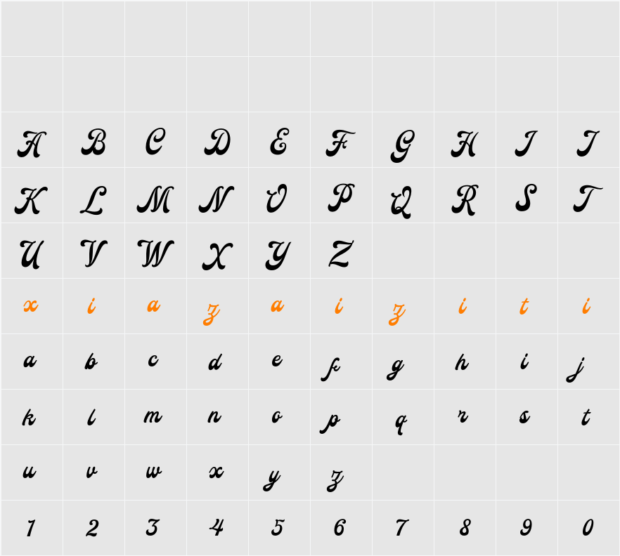 Demo Badalona 字符映射表