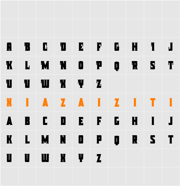 Celan Demo 字符映射表