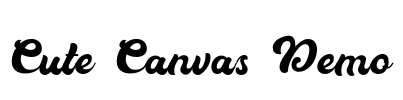 Cute Canvas Demo