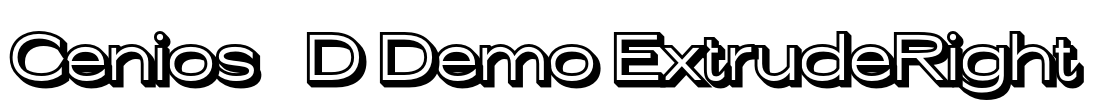 Cenios 3D Demo ExtrudeRight