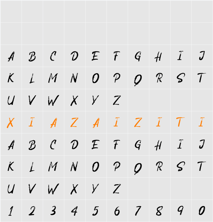 Dark Blow 字符映射表