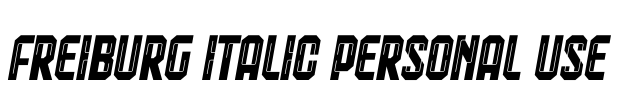 Freiburg Italic PERSONAL USE