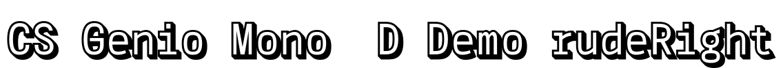 CS Genio Mono 3D Demo rudeRight