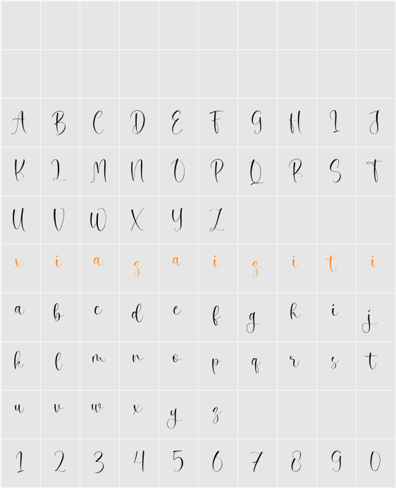 Daisy Perfume 字符映射表