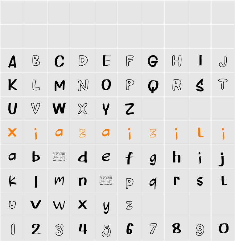 Funtime 字符映射表