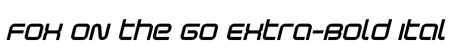 Fox on the Go Extra-Bold Ital