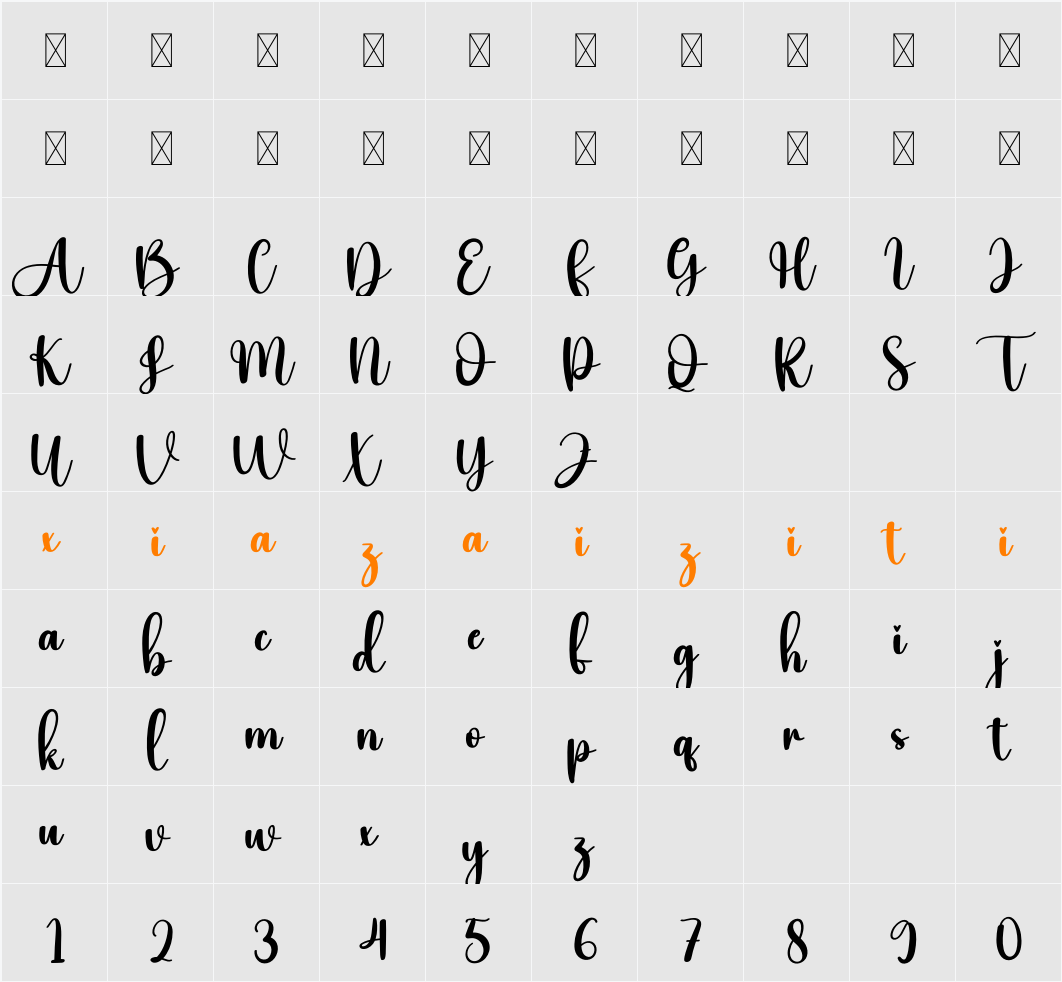 Bulldog 字符映射表